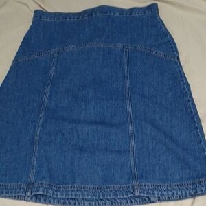Old Navy A-Line Denim Skirt in Classic Blue